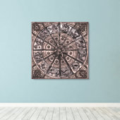 Zodiac Wheel Leinwanddruck (Insitu (Holzboden))