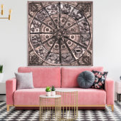 Zodiac Wheel Leinwanddruck (Insitu (Wohnzimmer))