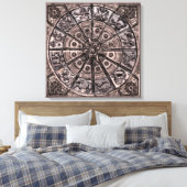 Zodiac Wheel Leinwanddruck (Insitu (Schlafzimmer))
