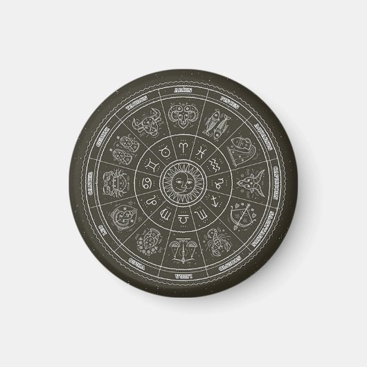 Zodiac Wheel Magnet (Vorne)