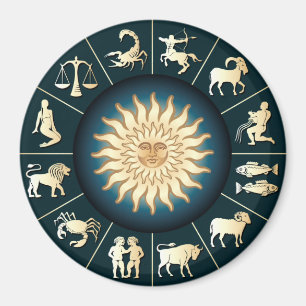 Zodiac Wheel Magnet