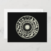 Zodiac Wheel Postkarte (Vorne/Hinten)