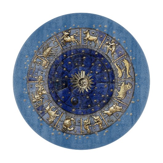Zodiac Wheel Schneidebrett (Vorderseite)