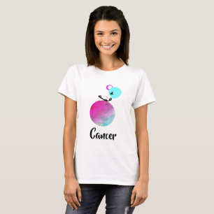 *~* Zodiac Whimsical White Cancer Zodiac Funny Fun T-Shirt