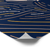 Zodiac Woodpecker Animal Print | Woodpecker Print Poster (Ecke)