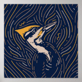 Zodiac Woodpecker Animal Print | Woodpecker Print Poster (Vorne)
