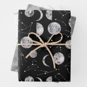 Zodiac Wrapping Paper Flat Sheet Set 3 Geschenkpapier Set (Beispiel)