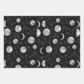 Zodiac Wrapping Paper Flat Sheet Set 3 Geschenkpapier Set (Vorderseite)