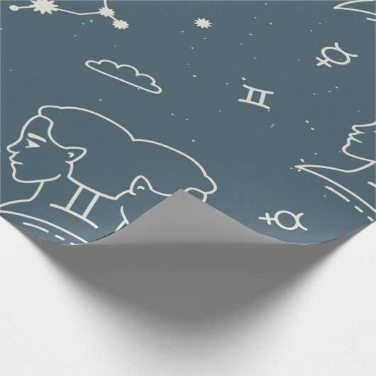 Zodiac Wrapping Paper Geschenkpapier (Ecke)