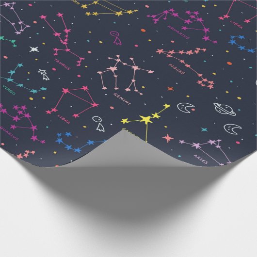 Zodiac Wrapping Paper Geschenkpapier (Ecke)