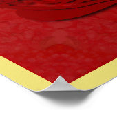 Zodiac Yin Yang Rat Papercut Chinese Year 2020 SqP Poster (Ecke)