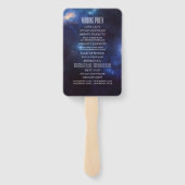 Zodiac-Zeichen | Constellation Wedding Program Fächer (Rückseite)