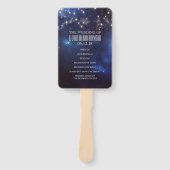 Zodiac-Zeichen | Constellation Wedding Program Fächer (Vorderseite)