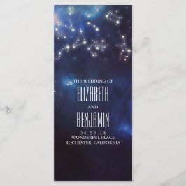 Zodiac-Zeichen | Constellation Wedding Programs Programm