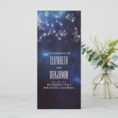 Zodiac-Zeichen | Constellation Wedding Programs Programm (Stehend Vorderseite)