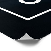 Zodiac-Zeichen des Taurus Poster (Ecke)