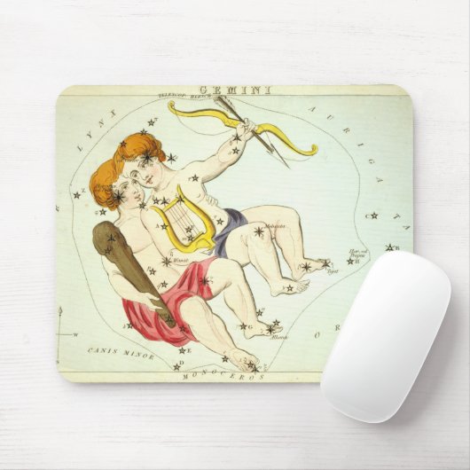 Zodiac-Zeichen: Gemini Mousepad (Mit Mouse)