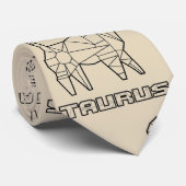 Zodiac-Zeichen-Krawatte: Taurus(Transparent) Krawatte (Gerollt)