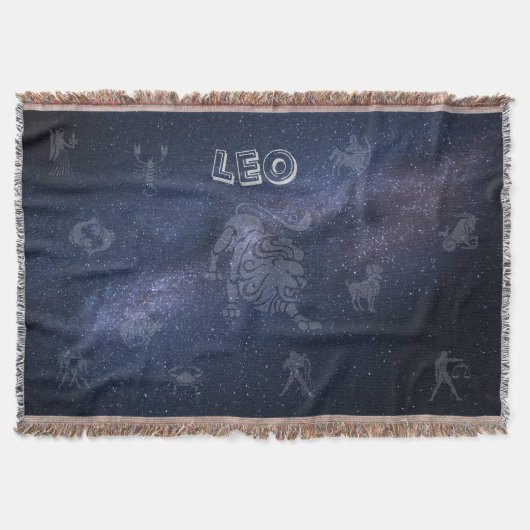 Zodiac-Zeichen Leo Decke (Vorderseite)
