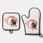 Zodiac-Zeichen - Leo Ofenhandschuh & Topflappen-Set (Vorderseite)