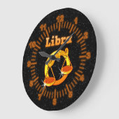 Zodiac-Zeichen Libra Große Wanduhr (Winkel)