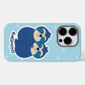 ZODIAC-ZEICHEN MIT SLOTHEN UND KAFFEE GEMINI Case-Mate iPhone HÜLLE (Rückseite (Horizontal))