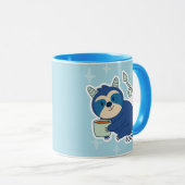 ZODIAC-ZEICHEN MIT SLOTHEN UND KAFFEE-SCORPIO TASSE (VorderseiteRechts)