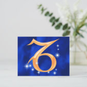 Zodiac-Zeichen Postkarte (Stehend Vorderseite)