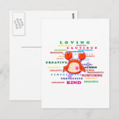 Zodiac-Zeichen Postkarte (Vorne/Hinten)