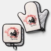 Zodiac-Zeichen - Sagittarius Ofenhandschuh & Topflappen-Set (Vorderseite/Rückseite)