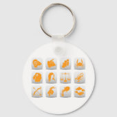 Zodiac-Zeichen Schlüsselanhänger (Vorderseite)