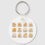 Zodiac-Zeichen Schlüsselanhänger (Rückseite)