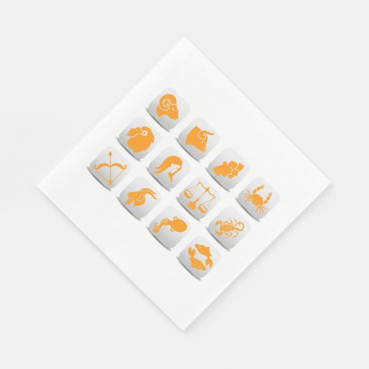 Zodiac-Zeichen Serviette (Ecke)