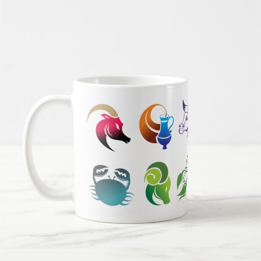 Zodiac-Zeichen-Tasse Kaffeetasse (Links)