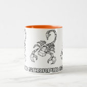Zodiac-Zeichen-Tasse: Skorpio Zweifarbige Tasse (Mittel)