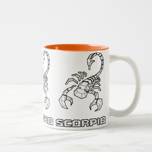 Zodiac-Zeichen-Tasse: Skorpio Zweifarbige Tasse (Rechts)