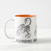 Zodiac-Zeichen-Tasse: Skorpio Zweifarbige Tasse (Links)