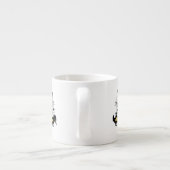 Zodiac-Zeichen und Matching-Haustiere. Leo - Huhn. Espressotasse (Rückseite)