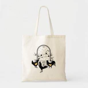 Zodiac-Zeichen und Matching-Haustiere. Leo - Huhn. Tragetasche