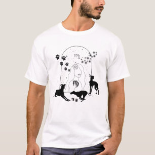 Zodiac-Zeichen und Matching-Tiere.Virgo - Greyhoun T-Shirt