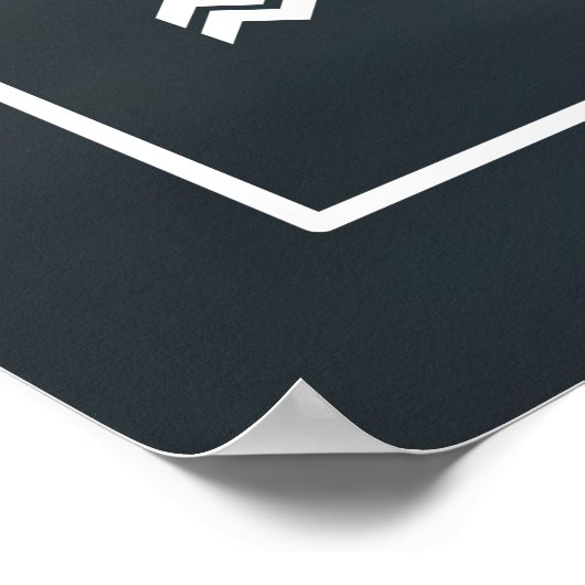 Zodiac-Zeichen von Aquarius Poster (Ecke)