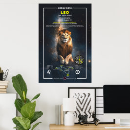 Zodiac Zeichen von Leo Poster