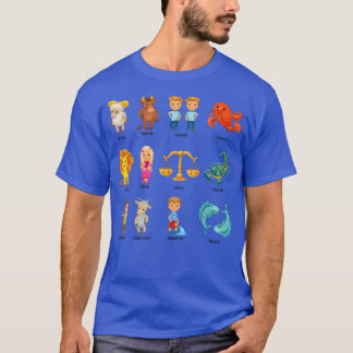 Zodiac-Zeichen zurück zur Schule Zodiac Horoskop A T-Shirt