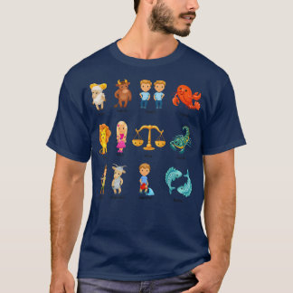 Zodiac-Zeichen zurück zur Schule Zodiac Horoskop A T-Shirt