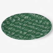 Zodiac-Zeichenpapier-Platte (grün) Pappteller (Schrägansicht)