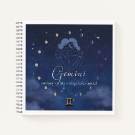 Zodiac - Zwillinge - Tagebuch Notizblock