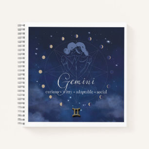 Zodiac - Zwillinge - Tagebuch Notizblock