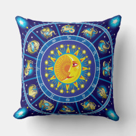 Zodiacal Circle Pillow Kissen