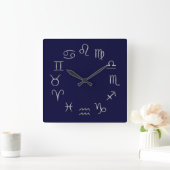 zodiacal time quadratische wanduhr (Zuhause)