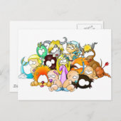 ZodiaK-Babes Postkarte (Vorne/Hinten)